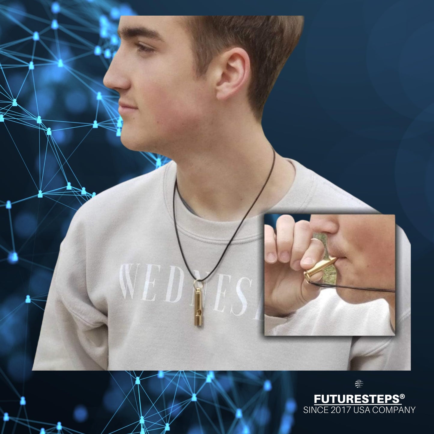 Loud, Solid Brass Whistle!