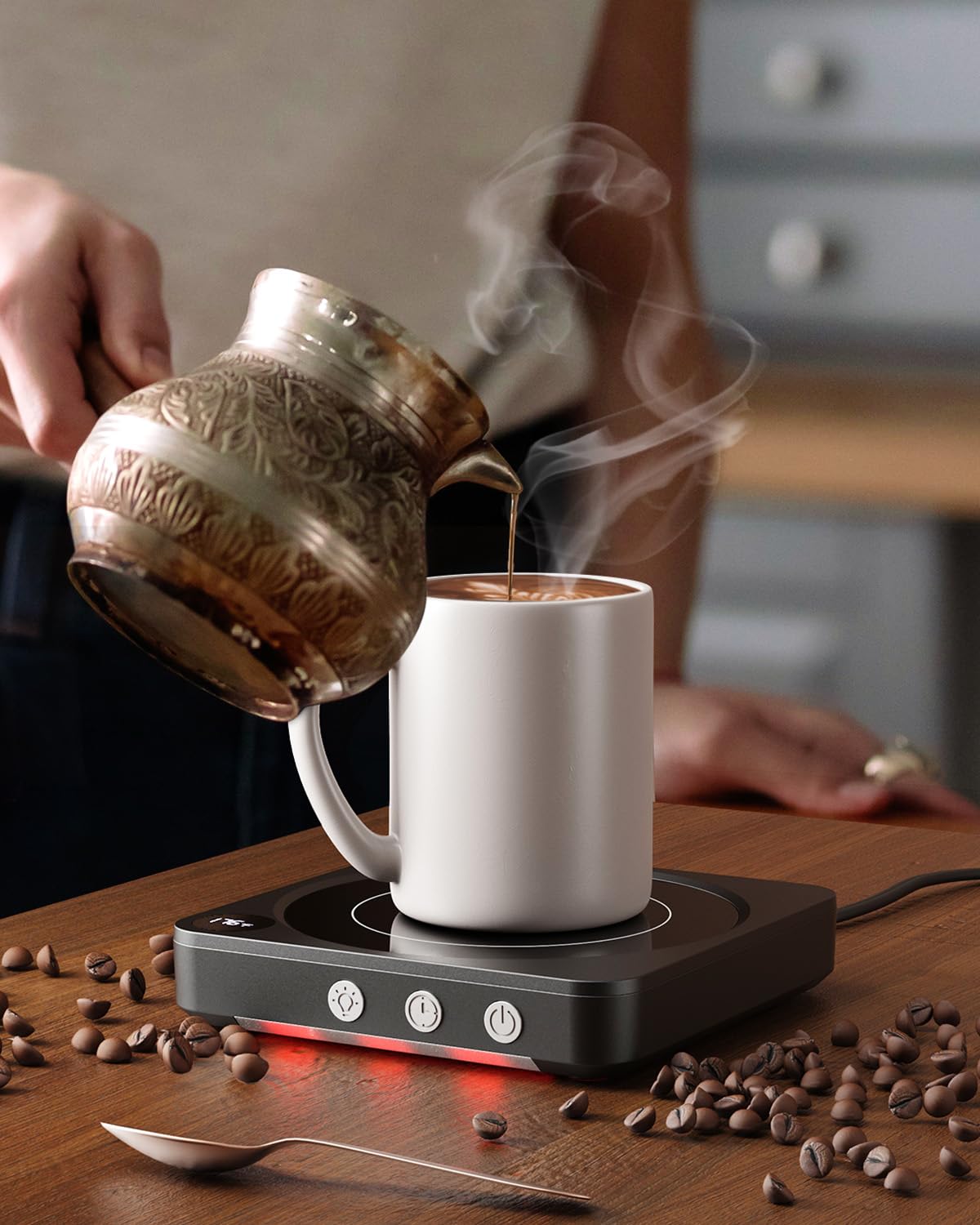 Electric Mug Warmer, Keep Coffee or Tea Warm!